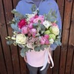 Box plný kvetov - Ružová radosť XXL
