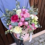 Box plný kvetov - Ružová radosť XXL