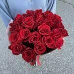 Kytica z 21 červených ruží