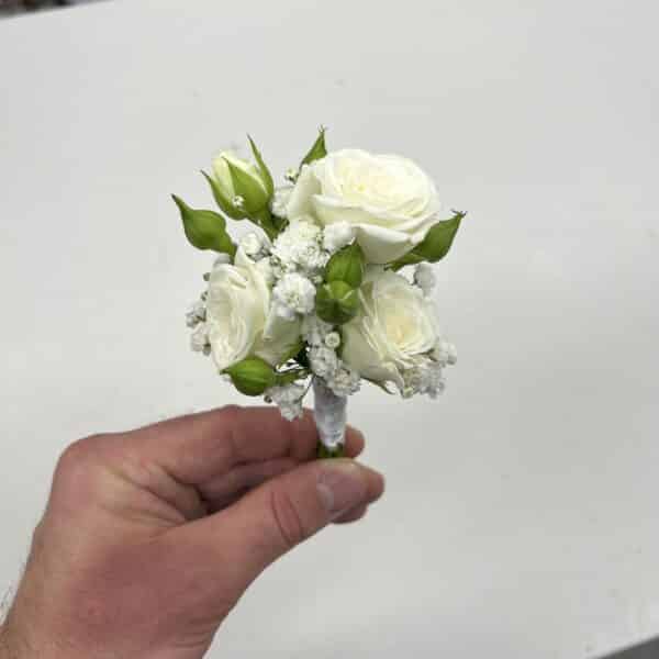 Pierko z bielych ruží