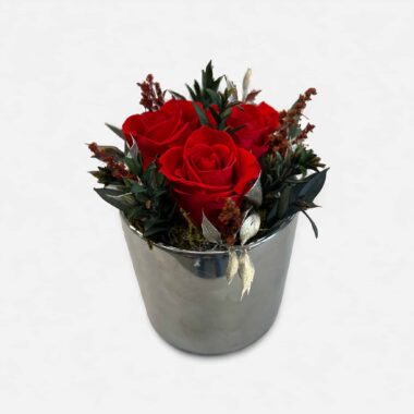 Trvácne ruže v striebornej keramike